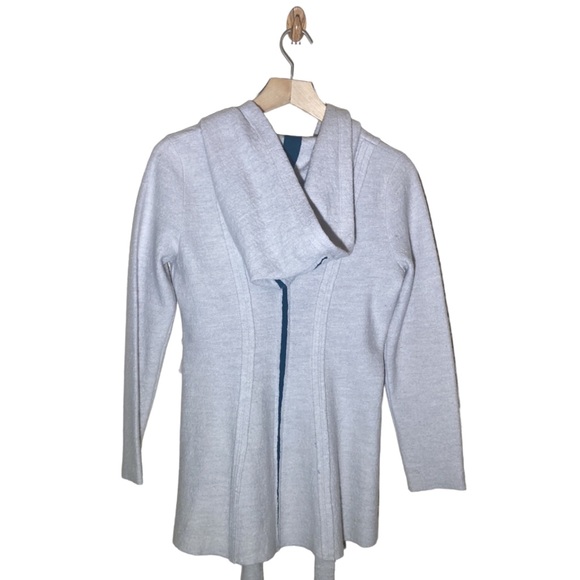 Rosie Neira Cardigan Hoodie Woodland Fairy Boiled Wool Anthropologie Ivory XS - Picture 8 of 12
